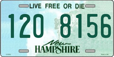 NH license plate 1208156