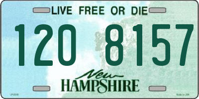 NH license plate 1208157