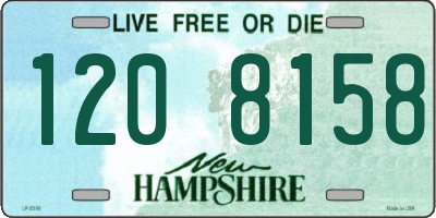 NH license plate 1208158