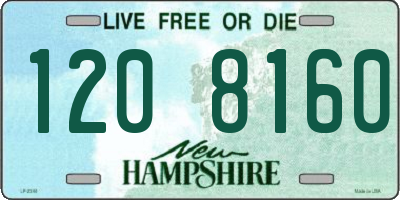 NH license plate 1208160