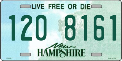 NH license plate 1208161