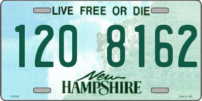 NH license plate 1208162