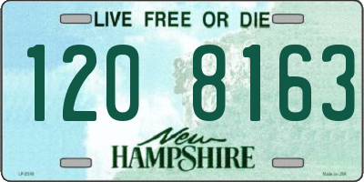 NH license plate 1208163