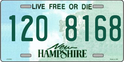 NH license plate 1208168