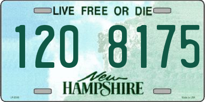NH license plate 1208175