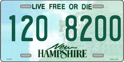NH license plate 1208200