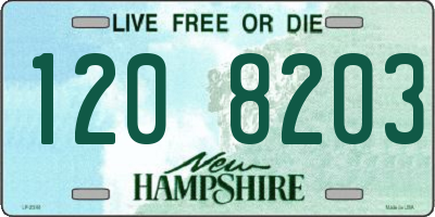 NH license plate 1208203