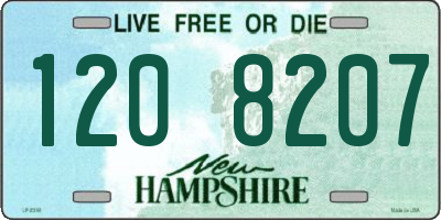 NH license plate 1208207