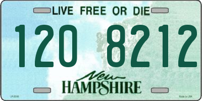 NH license plate 1208212