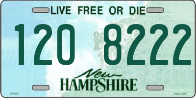 NH license plate 1208222