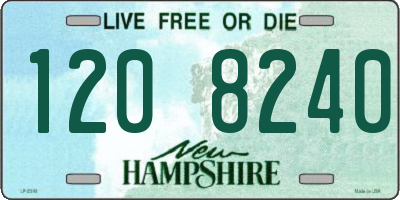 NH license plate 1208240