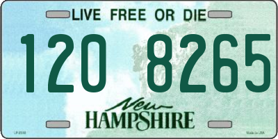 NH license plate 1208265