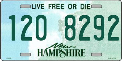NH license plate 1208292