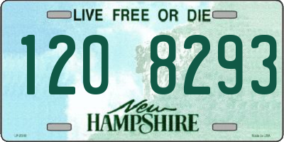 NH license plate 1208293