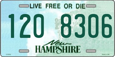 NH license plate 1208306