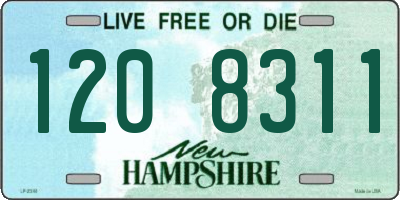 NH license plate 1208311