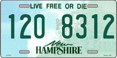 NH license plate 1208312