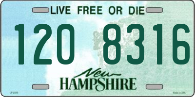 NH license plate 1208316