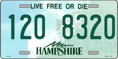 NH license plate 1208320
