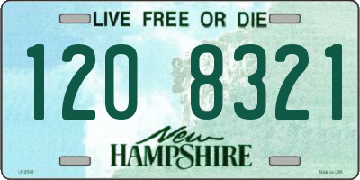 NH license plate 1208321