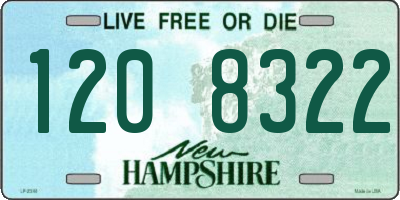 NH license plate 1208322