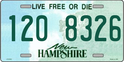 NH license plate 1208326