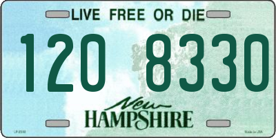 NH license plate 1208330