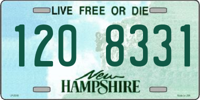 NH license plate 1208331