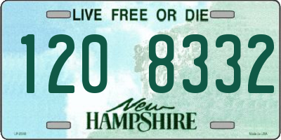 NH license plate 1208332
