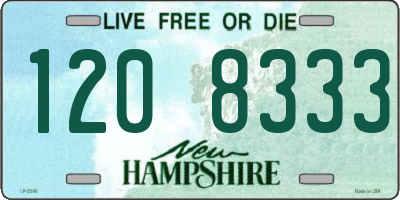 NH license plate 1208333