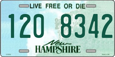 NH license plate 1208342