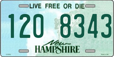 NH license plate 1208343