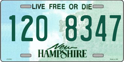 NH license plate 1208347