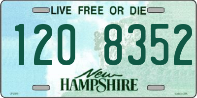 NH license plate 1208352