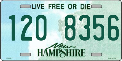 NH license plate 1208356