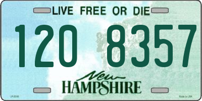 NH license plate 1208357