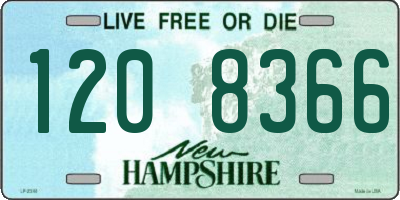 NH license plate 1208366