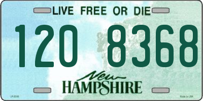 NH license plate 1208368