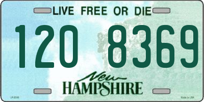 NH license plate 1208369