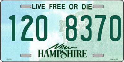 NH license plate 1208370