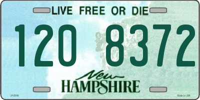 NH license plate 1208372