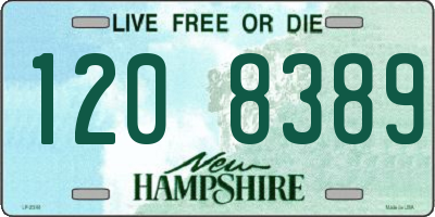 NH license plate 1208389