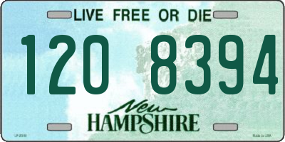 NH license plate 1208394