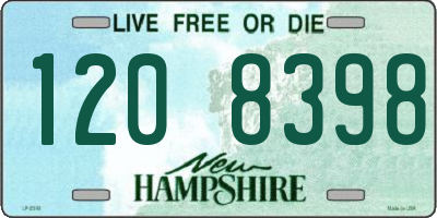 NH license plate 1208398