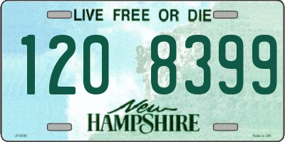 NH license plate 1208399