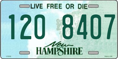 NH license plate 1208407