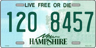 NH license plate 1208457
