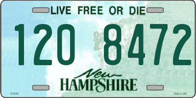 NH license plate 1208472
