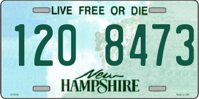 NH license plate 1208473