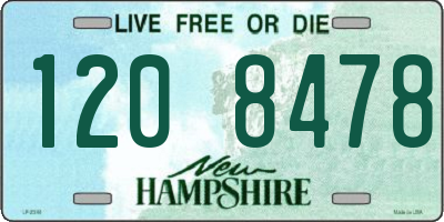 NH license plate 1208478